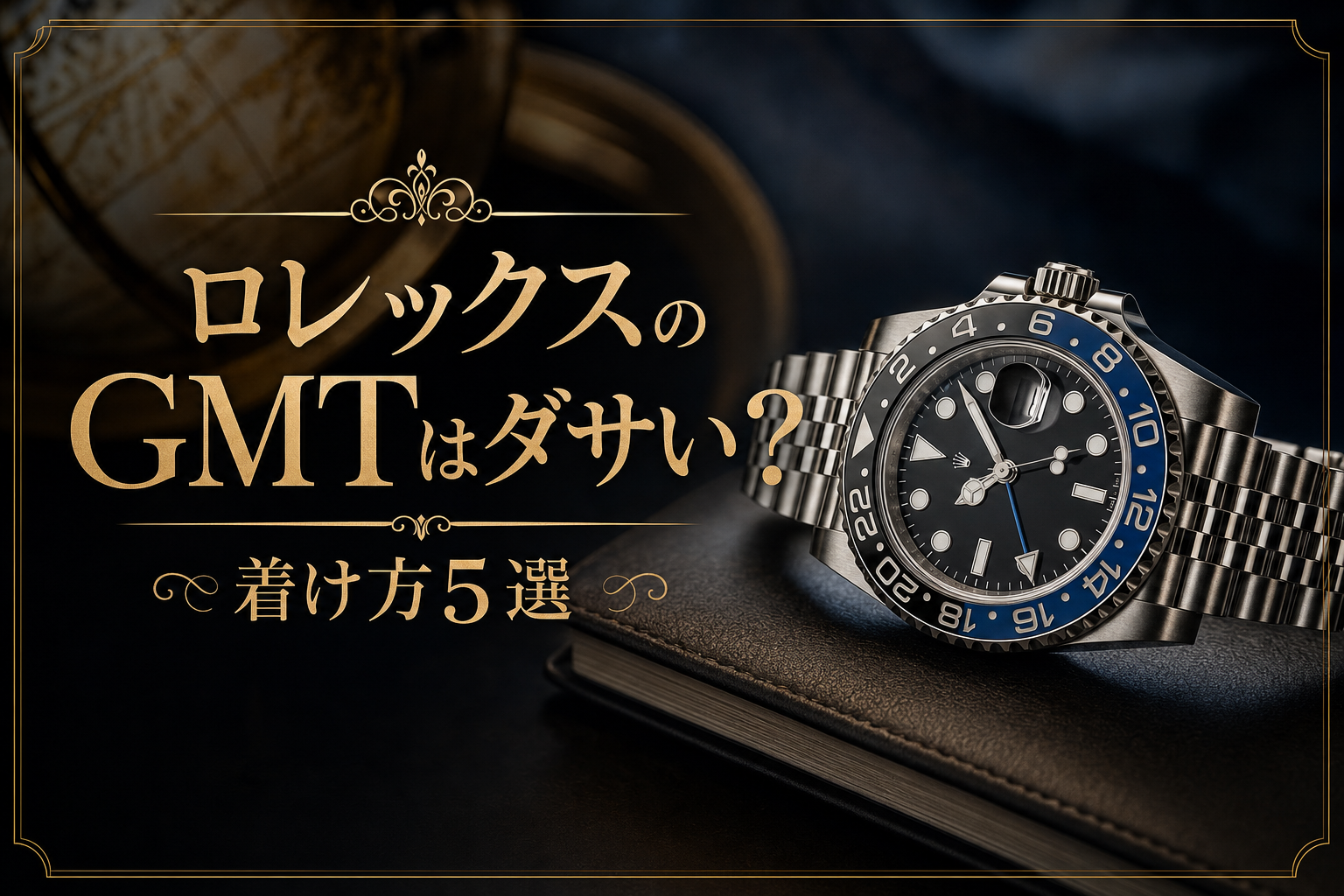 ロレックスのGMTはダサい?着け方5選